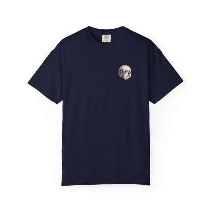 Dandie Dinmont Terrier Portrait Tee in True Navy