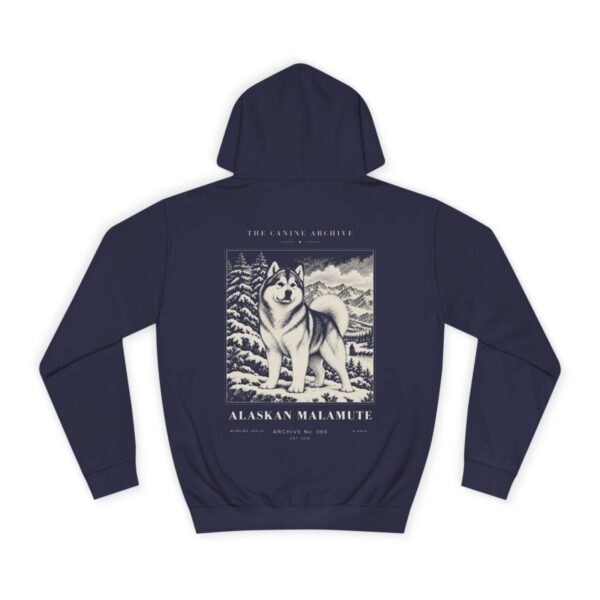 Alaskan Malamute Hoodie in Oxford Navy