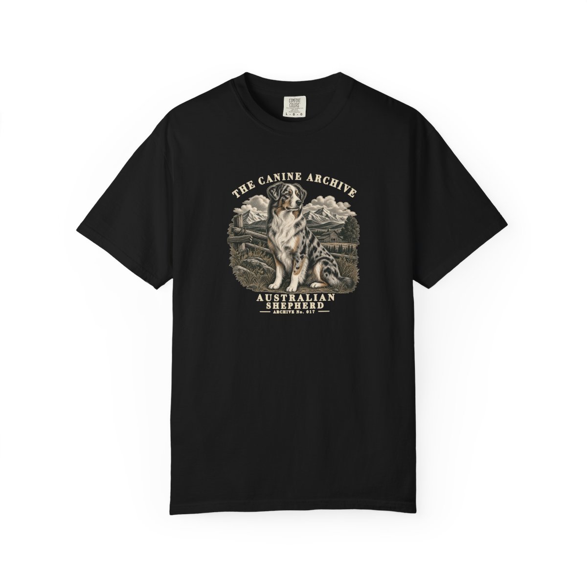 Australian Shepherd Front Study Tee