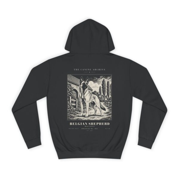 Belgian Shepherd Malinois Hoodie in Jet Black