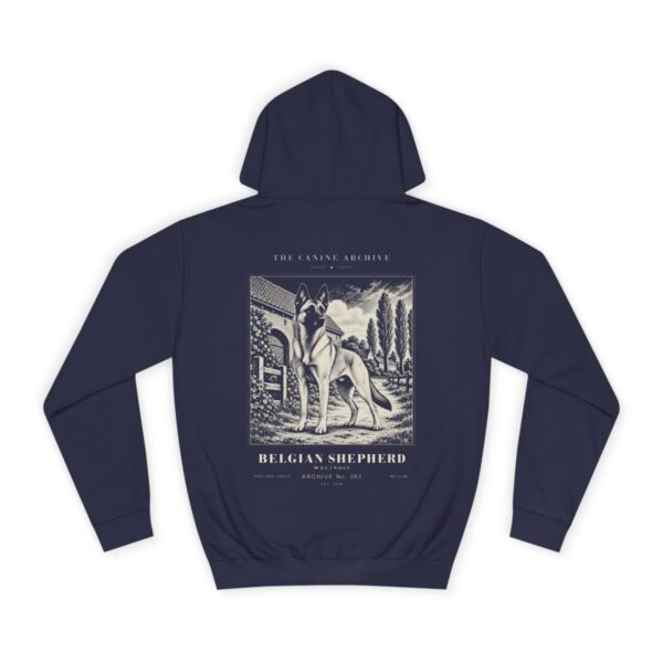 Belgian Shepherd Malinois Hoodie in Oxford Navy