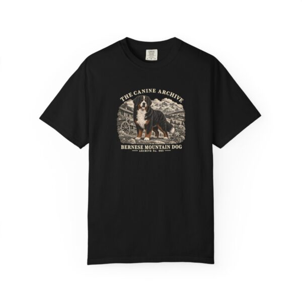 Bernese Mountain Dog Front Study Tee in Black