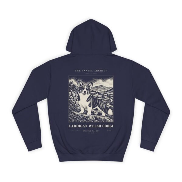 Cardigan Welsh Corgi Hoodie in Oxford Navy