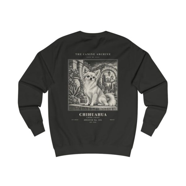 Chihuahua Long Coat Sweatshirt in Jet Black