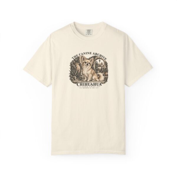 Chihuahua Long Coat Front Study Tee