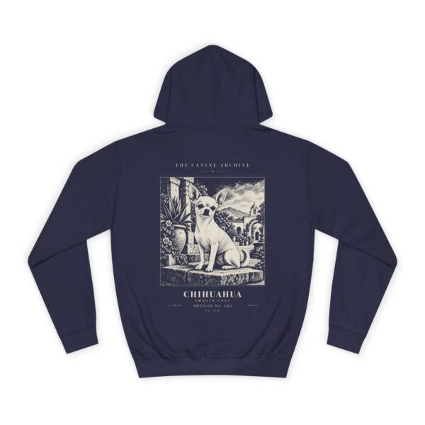 Chihuahua Smooth Coat Hoodie in Oxford Navy