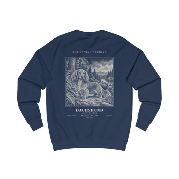 Dachshund Long Haired Sweatshirt in Oxford Navy