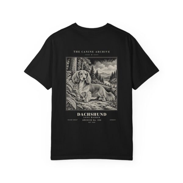Dachshund Long Haired Tee in Black