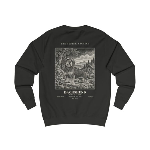 Dachshund Wire Haired Sweatshirt in Jet Black