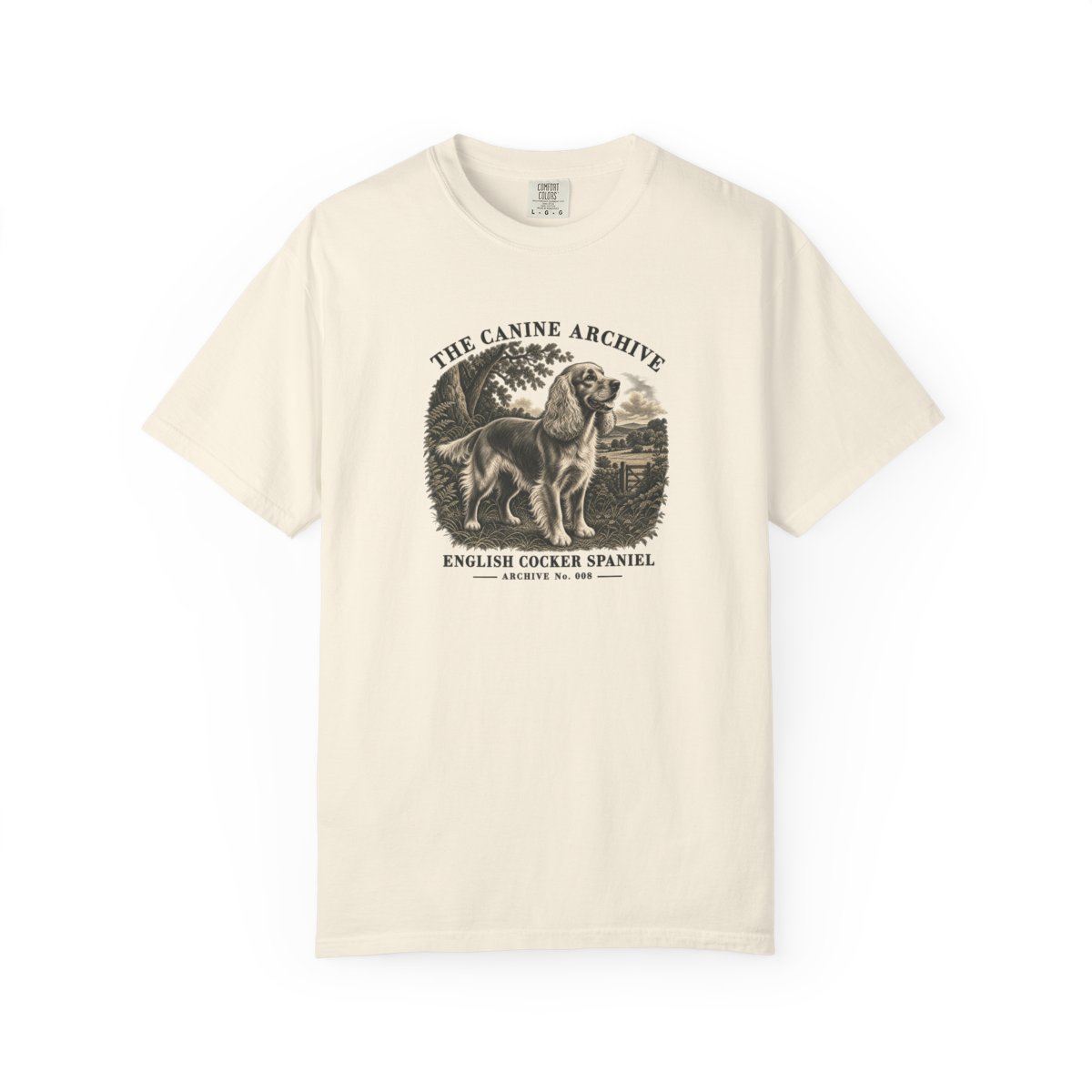 English Cocker Spaniel Front Study Tee