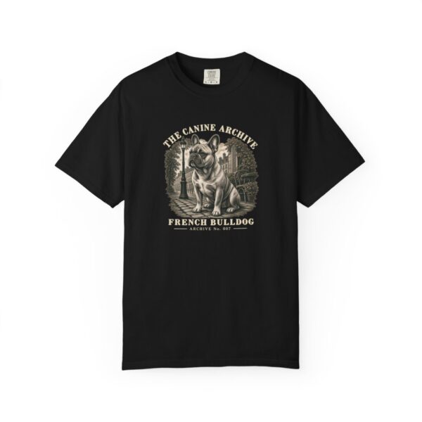 French Bulldog Front Study Tee in Black