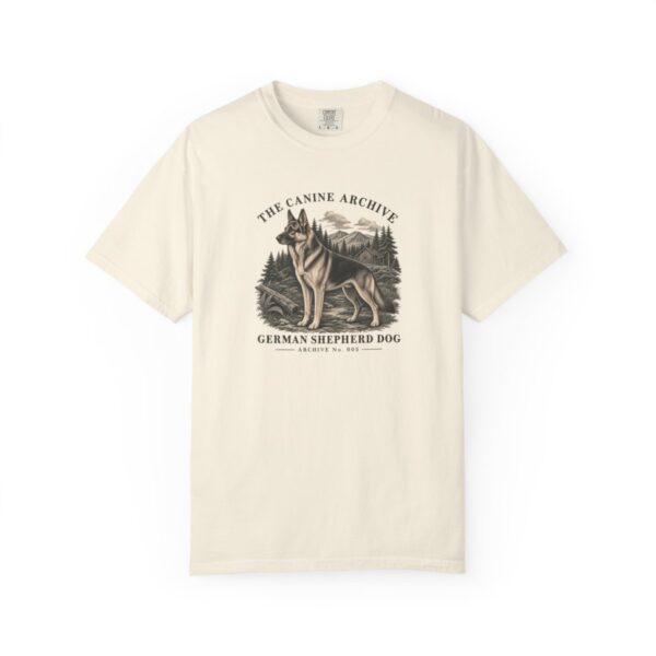 German Shepherd Dog Front Study Tee in Ivory