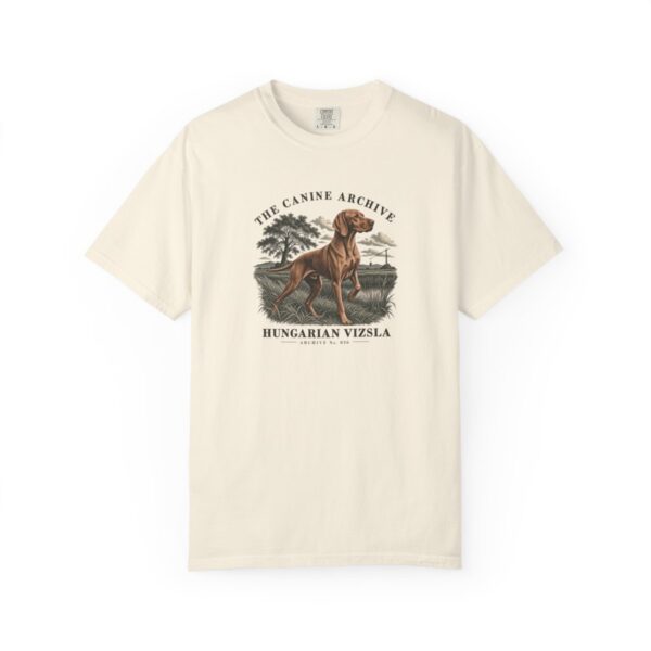 Hungarian Vizsla Front Study Tee in Ivory