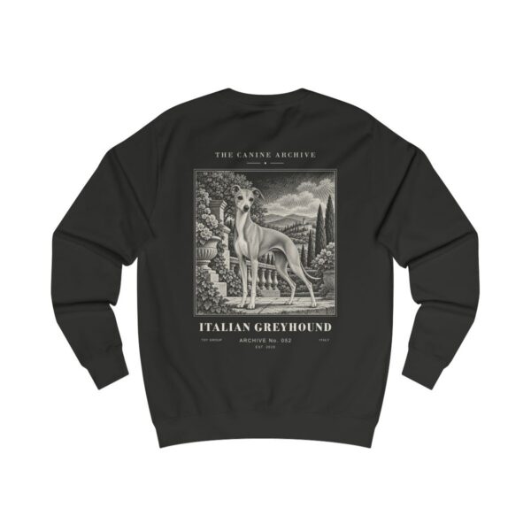 Italian Greyhound Sweatshirt in Jet Black