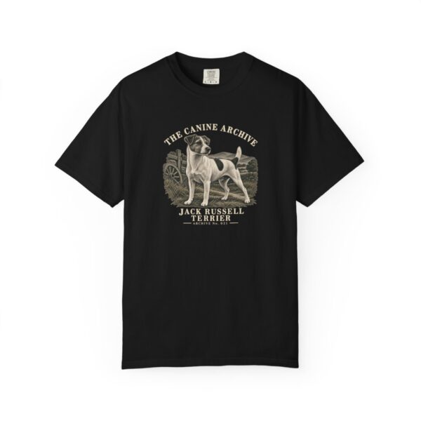 Jack Russell Terrier Front Study Tee in Black