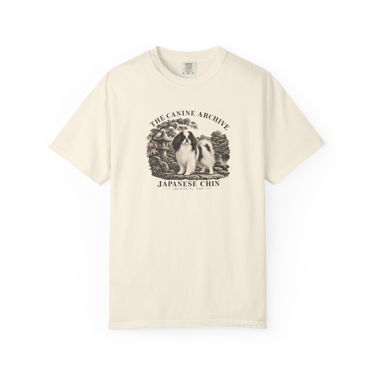 Japanese Chin Front Study Tee