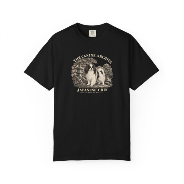 Japanese Chin Front Study Tee in Black