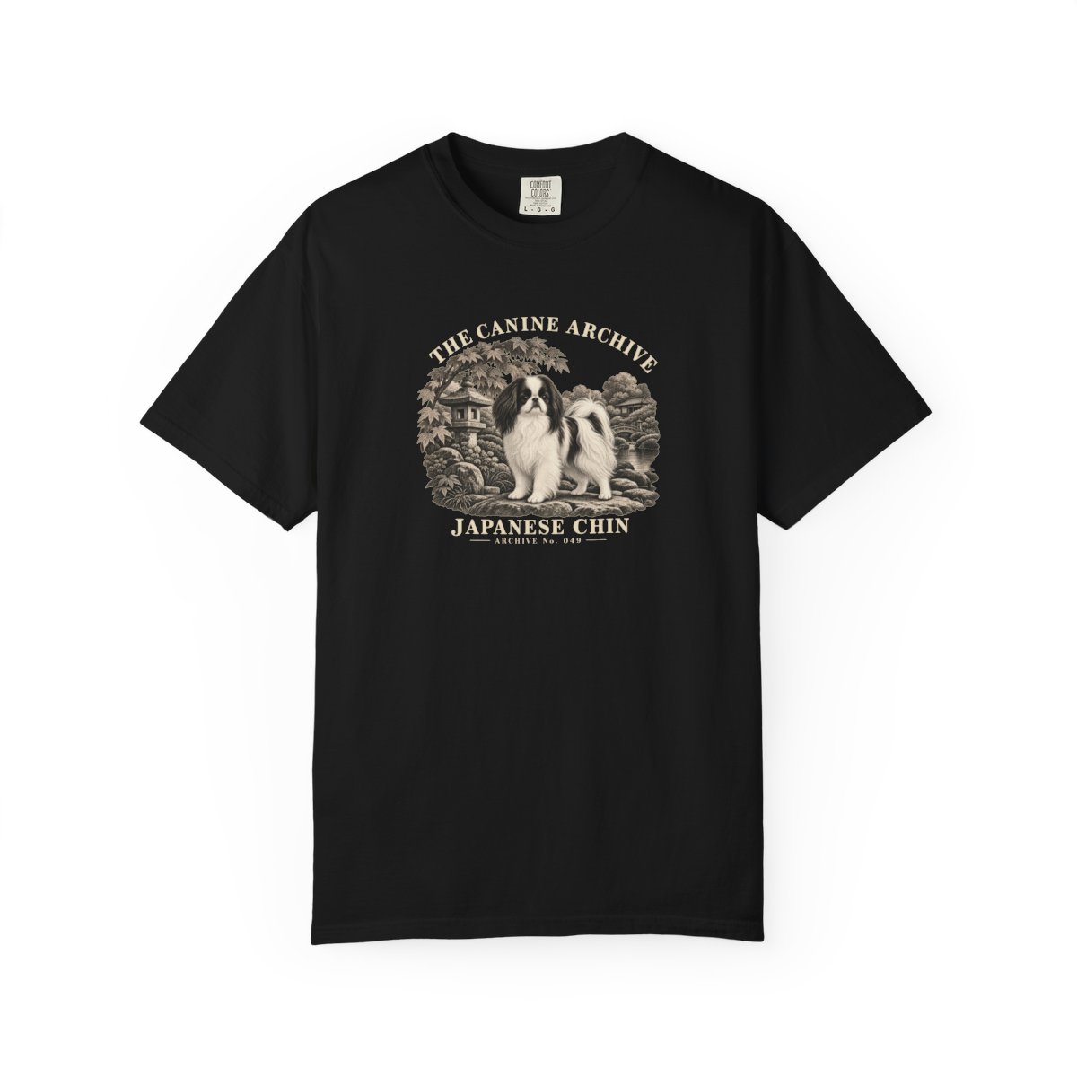 Japanese Chin Front Study Tee