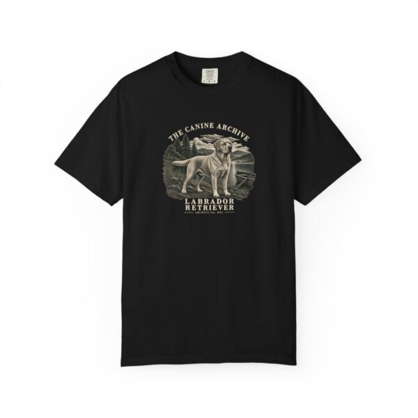 Labrador Retriever Front Study Tee in Black
