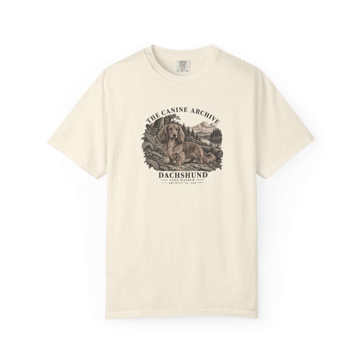 Dachshund Long Haired Front Study Tee