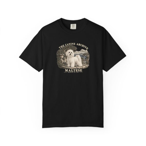 Maltese Front Study Tee in Black