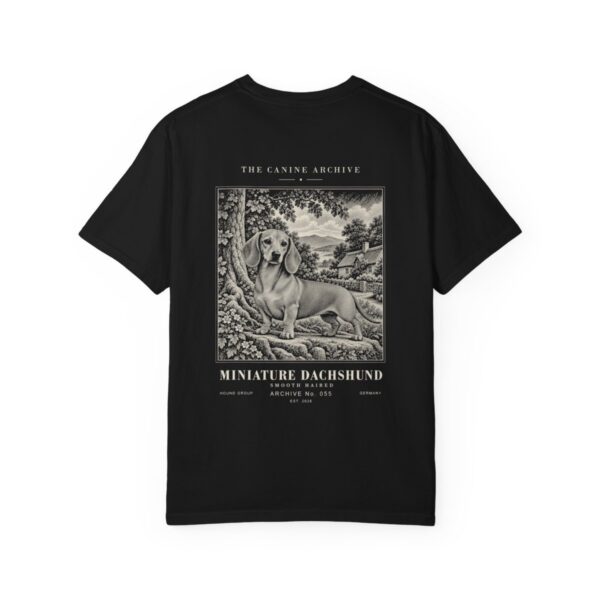Miniature Dachshund Smooth Haired Tee in Black