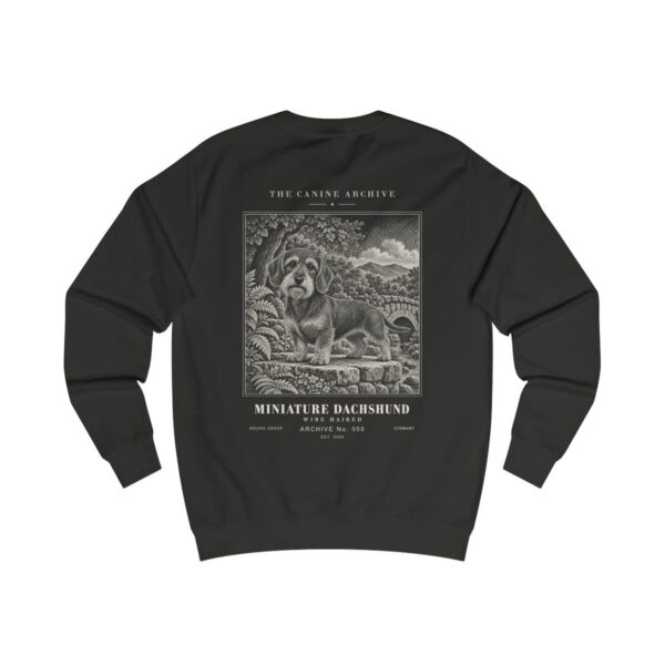 Miniature Dachshund Wire Haired Sweatshirt in Jet Black