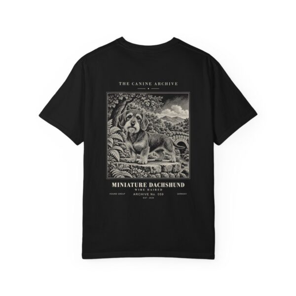 Miniature Dachshund Wire Haired Tee in Black