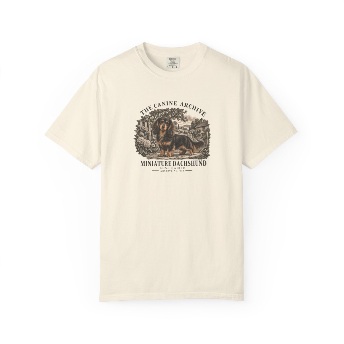 Miniature Dachshund Long Haired Front Study Tee