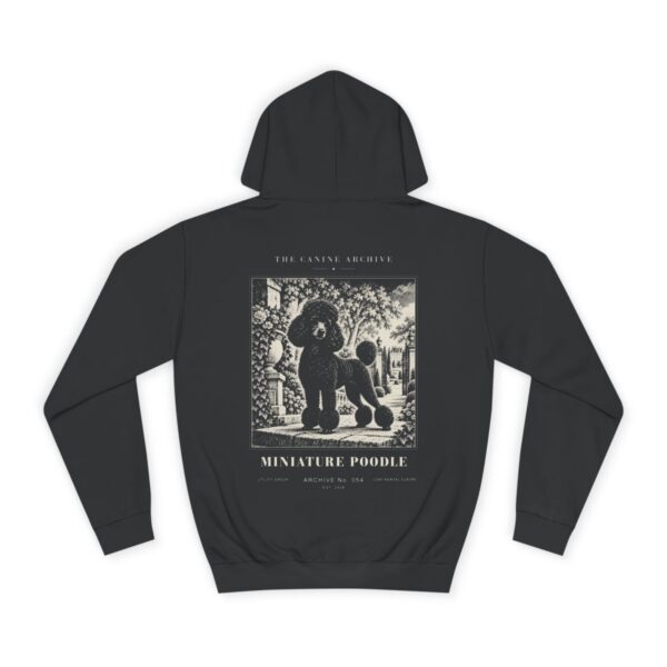 Miniature Poodle Hoodie in Jet Black