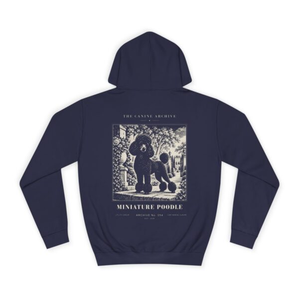 Miniature Poodle Hoodie in Oxford Navy