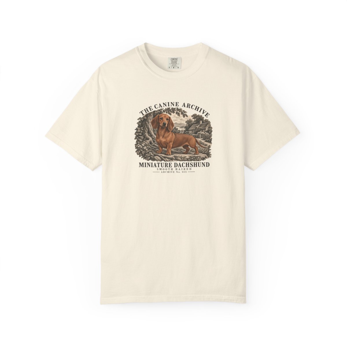 Miniature Dachshund Smooth Haired Front Study Tee