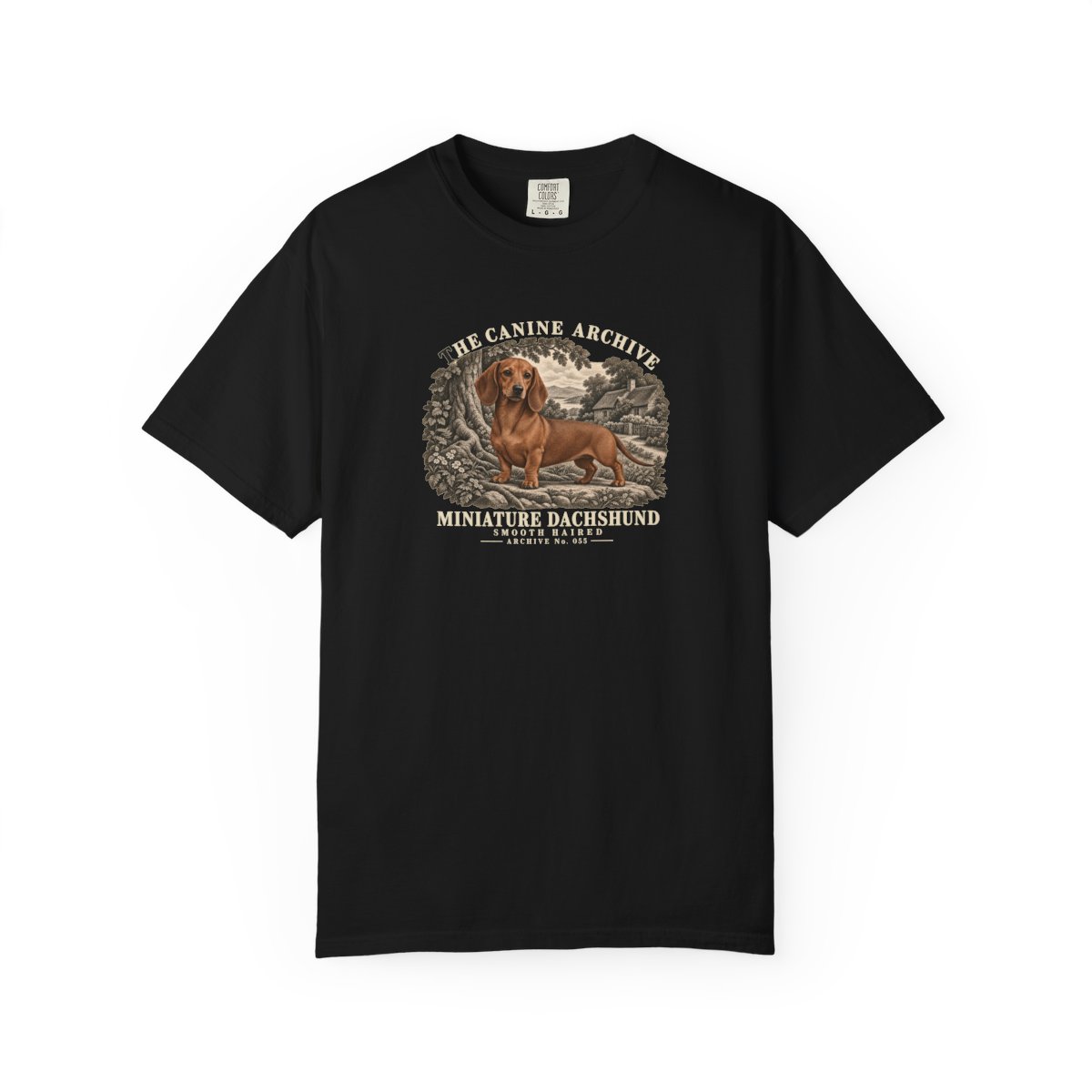 Miniature Dachshund Smooth Haired Front Study Tee