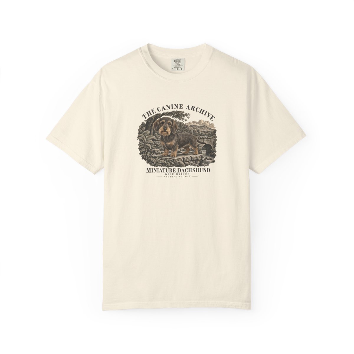 Miniature Dachshund Wire Haired Front Study Tee