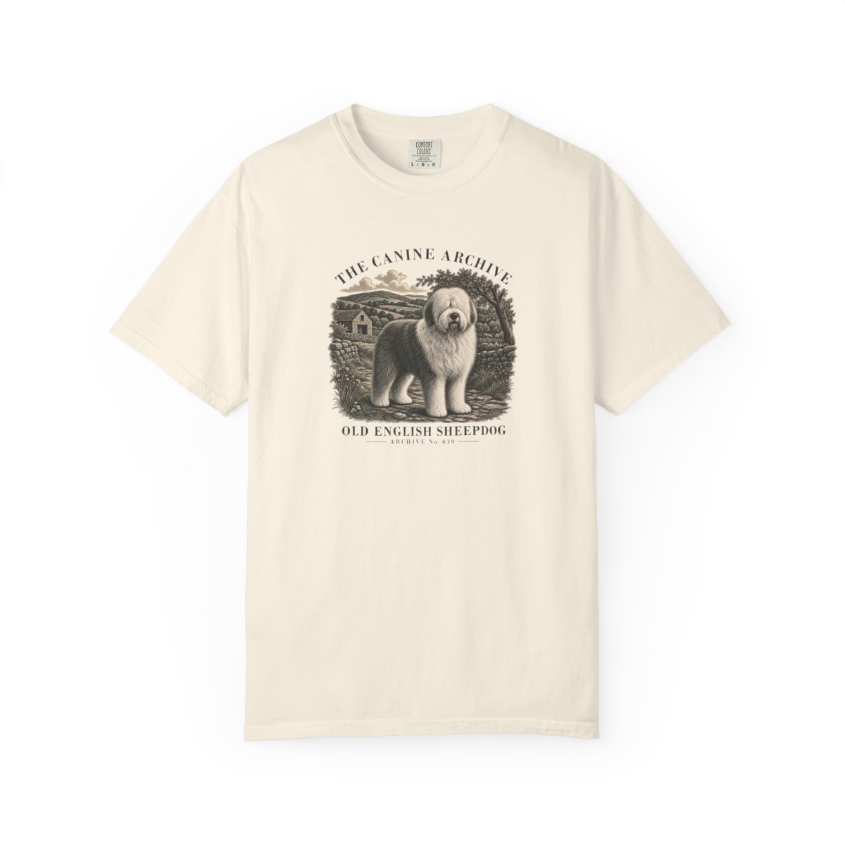 Old English Sheepdog Front Study Tee