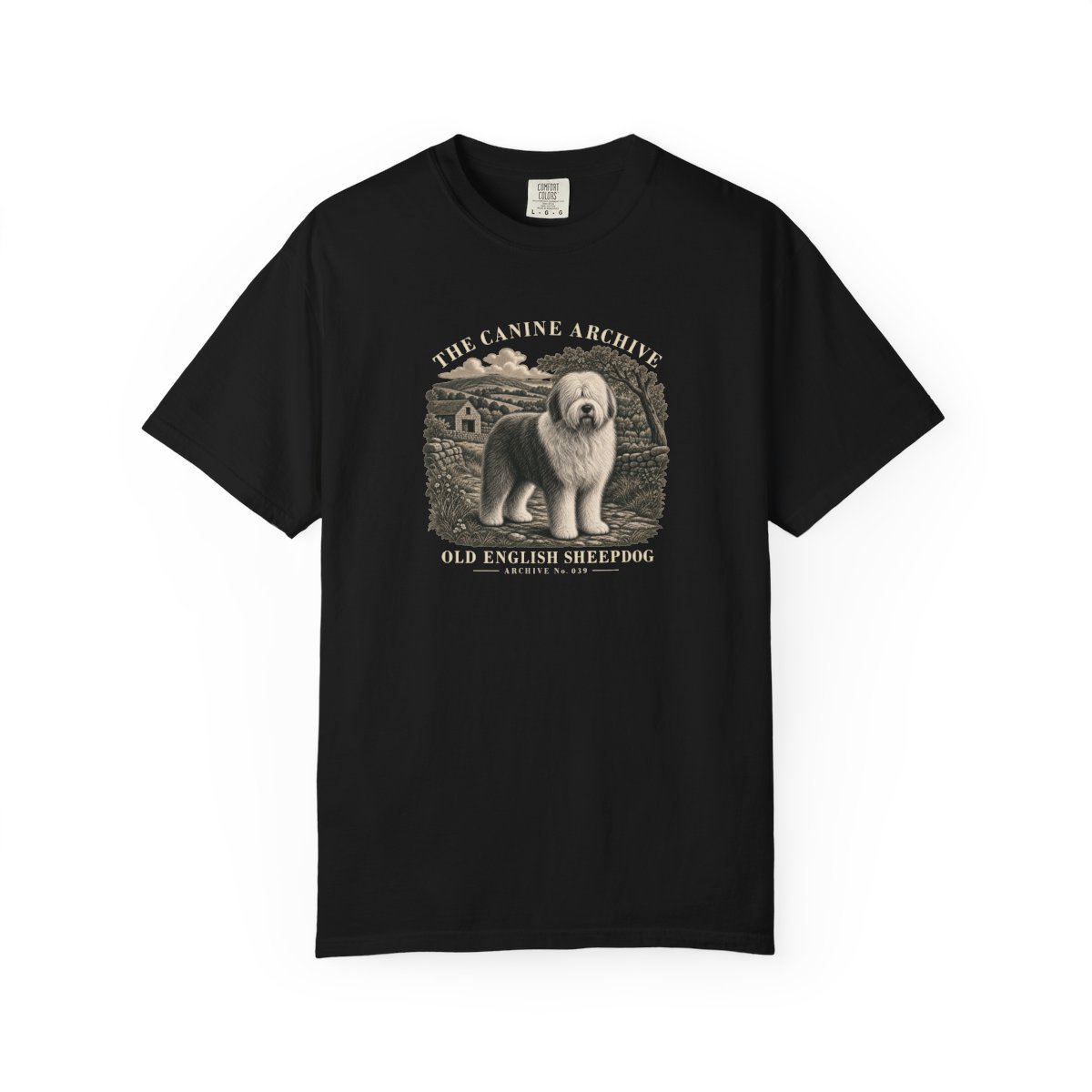 Old English Sheepdog Front Study Tee