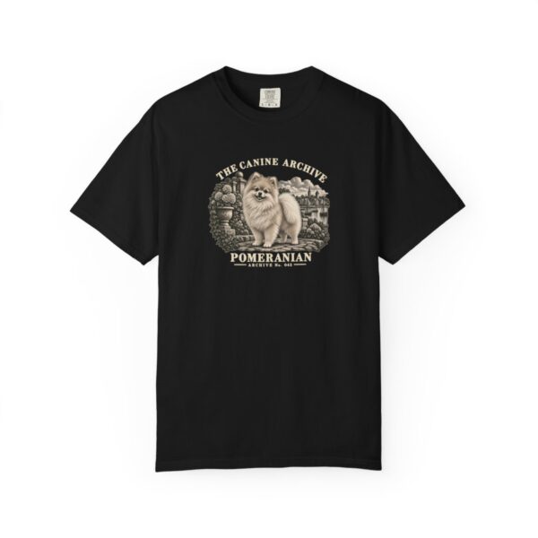 Pomeranian Front Study Tee in Black