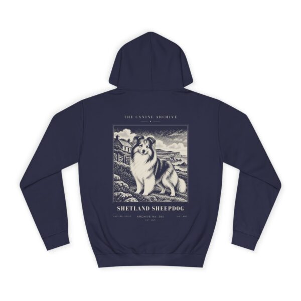 Shetland Sheepdog Hoodie in Oxford Navy