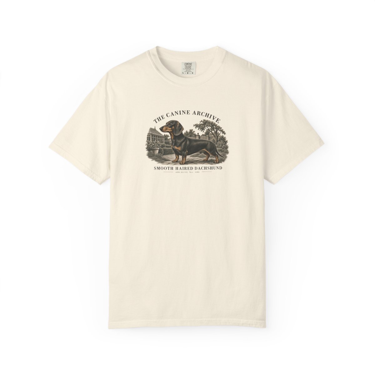 Smooth-Haired Dachshund Front Study Tee