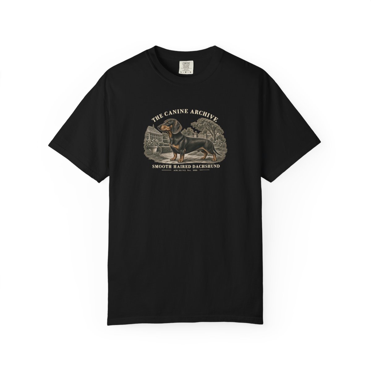 Smooth-Haired Dachshund Front Study Tee