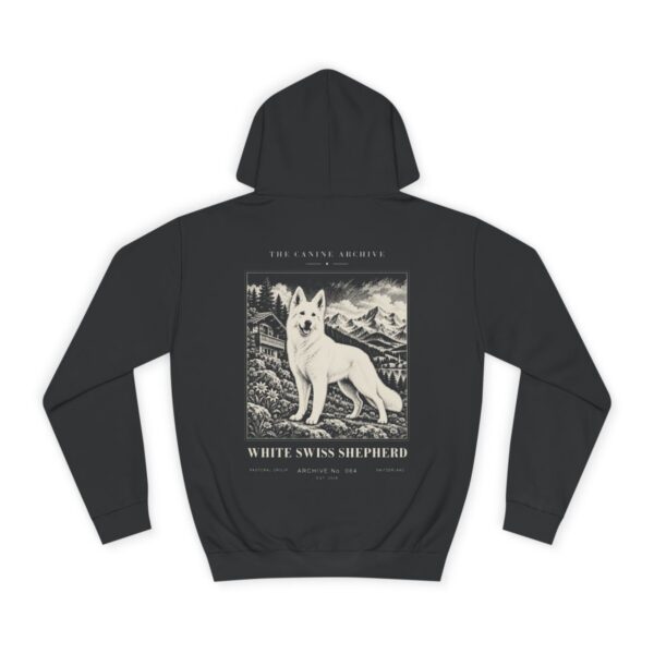 White Swiss Shepherd Hoodie in Jet Black
