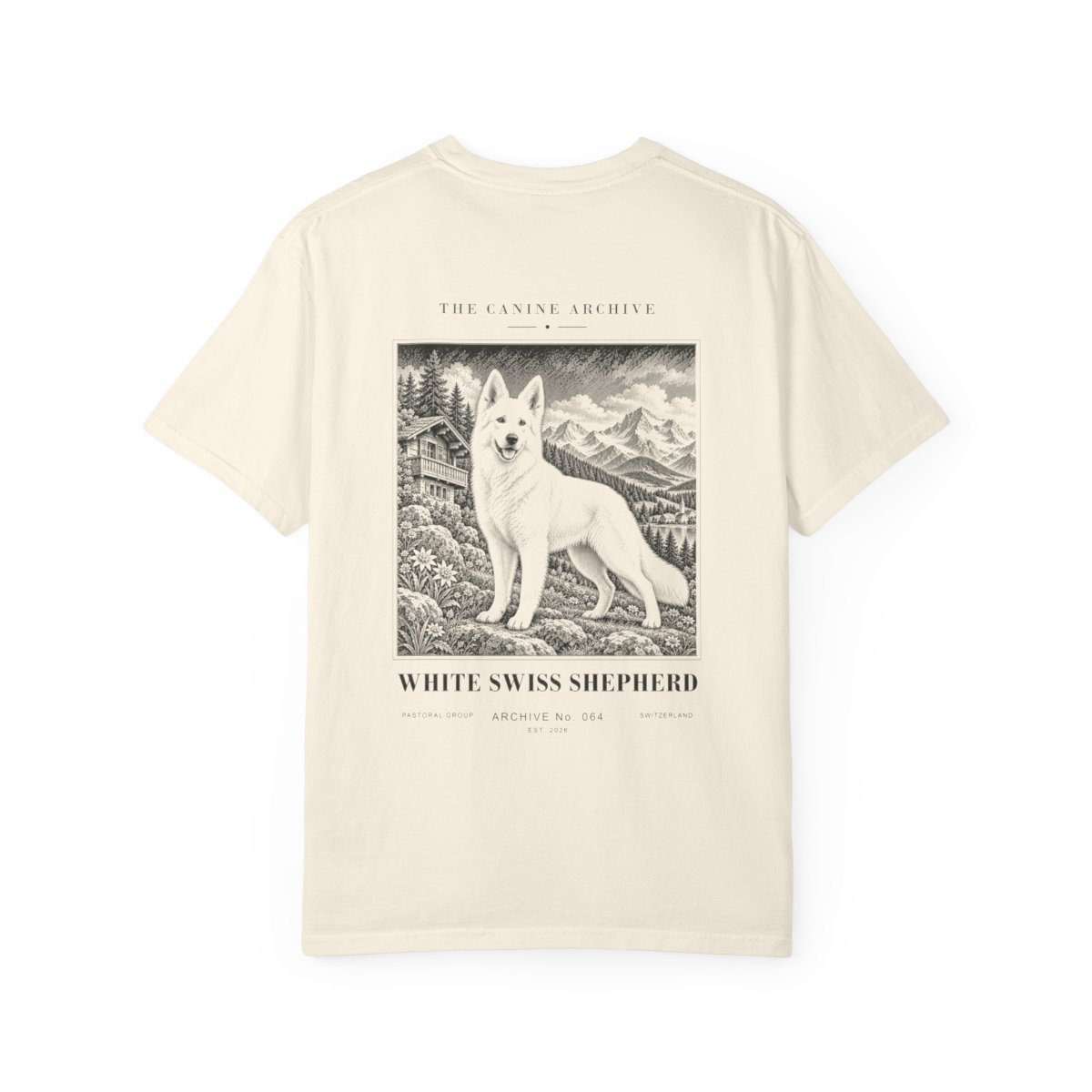 White Swiss Shepherd Tee