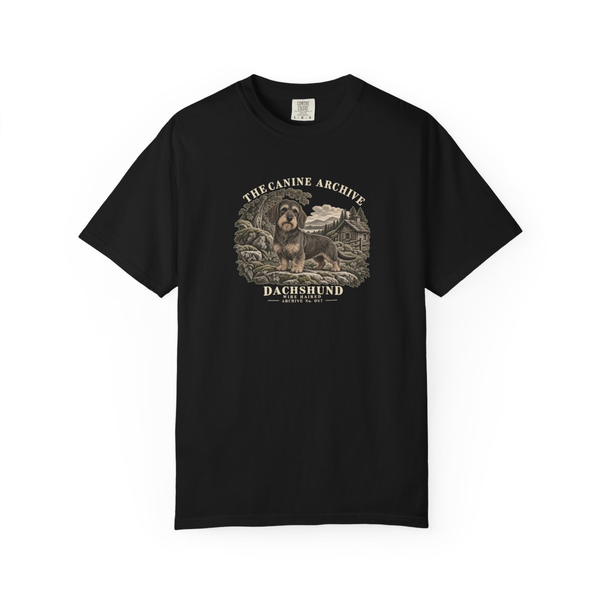 Dachshund Wire Haired Front Study Tee