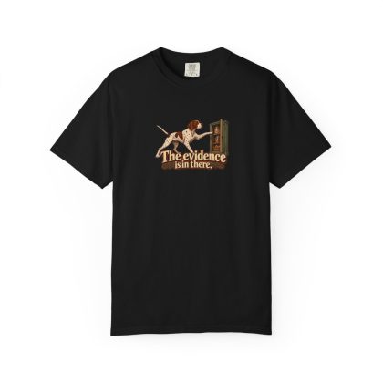 English Pointer humorous illustration tee in Black