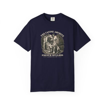 French Bulldog Front Study Tee in True Navy
