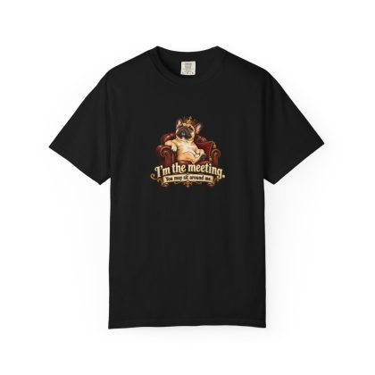 French Bulldog humorous illustration tee in Black