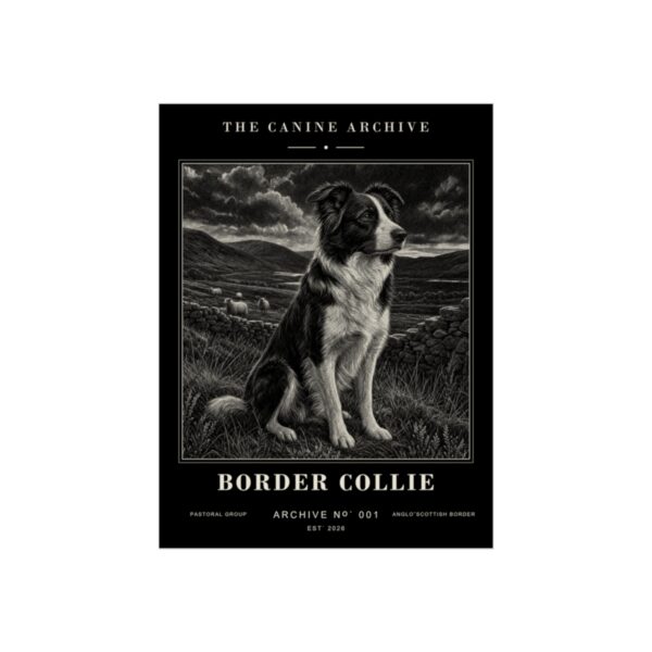 Border Collie Archive Print