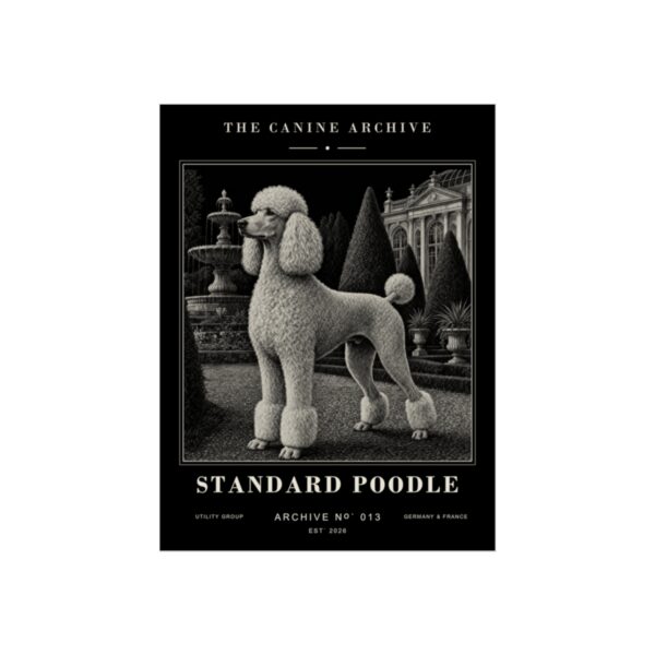 Standard Poodle Archive Print