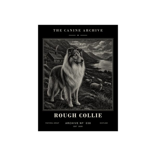 Rough Collie Archive Print