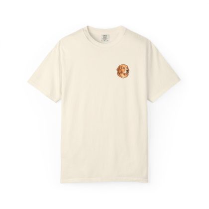 Golden Retriever Portrait Tee in Ivory